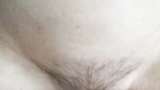 Skinny MILF with hairy pussy begs for a stiff cock