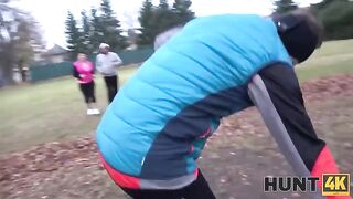 An adventurous woman is getting fucked in front of her husband