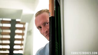 A sexy woman asked her husband to lick her pussy while she was talking to him
