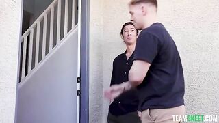 Two girls fucked by their friend, a thrilling FFM experience