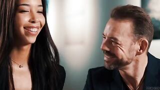 Non-random passions. The couple has a very passionate and skilful sex