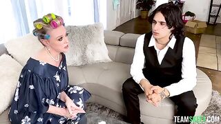 You are our son now - a hot threesome with bisexual chicks
