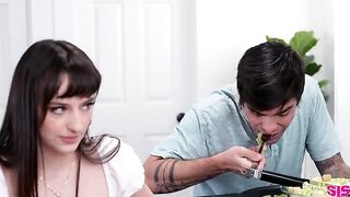 It's worth fighting for such a relationship - a man fucked a nice ass on the table