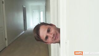 The blonde is fucking with a friend while her husband sleeps