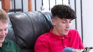 The love does not end there, especially on the couch during a group session