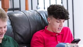 The love does not end there, especially on the couch during a group session