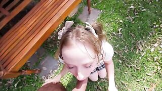 We reached the limit of courage in anal adventures on nature