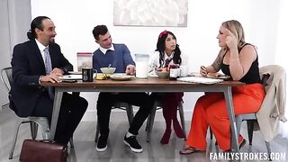 Did you like the taste of my sweet pussy? A daring question in public