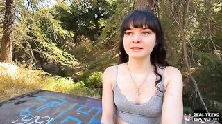 Do you like what I do with my mouth? A cute 18-year-old girl shows her skills