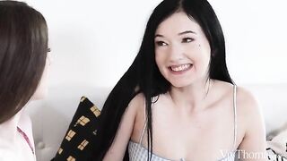 Stick it carefully in the ass of this 18-year-old beauty
