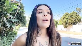 Her sweet pussy didn’t resist and she enjoyed the intense encounter