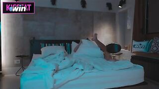 A girl came to her stepbrother's room after a party and got fucked