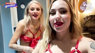 A funny video about two horny girls getting fucked
