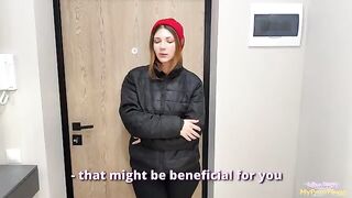 The delivery girl gave herself to me because of the lost order
