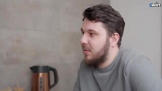 I came to my roommate and sucked his cock, he filled me with cum
