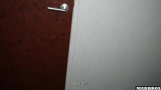 She called us to the toilet again, she wanted more, in a steamy Spanish encounter