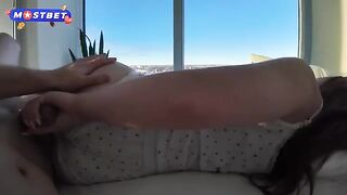 A cute stepsister achieved her sexual fantasy with intense passion