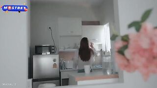 A cute petite teen offered a stranger tea and something more