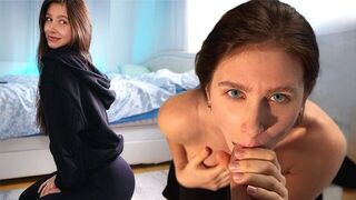 He called the girl after training and treated her to a portion of his cock