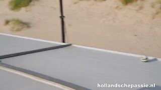 A hot chick has sex with her lover in the field