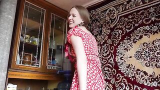A girl from the village is always a hot and sexy slut