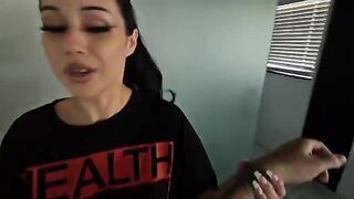 A goth girl experiences real cock for the first time