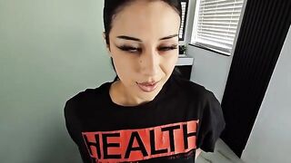 A goth girl experiences real cock for the first time