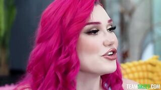 The incarnation of the girl with big tits Ariel in the male fantasies