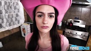 The guy gave his dick to the cowgirl for a ride