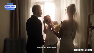 The husband agreed to a hot wife, and now he's out of the room