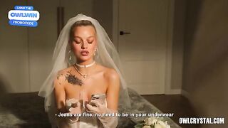 The husband agreed to a hot wife, and now he's out of the room