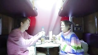 A young beauty has sex in a narrow space, exploring rough intimacy