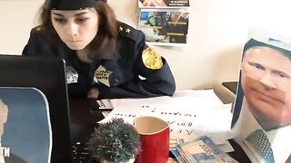 An amateur couple has a romantic sex on the table top