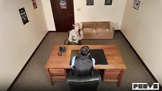 Got a briefing from a sexy girl with big boobs