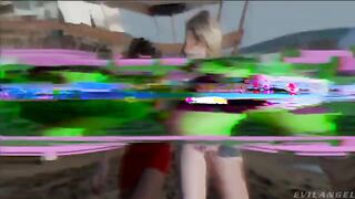 Preparation for a hot threesome sex with girls in underwear