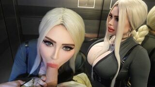 The elevator is made for fast sex, not just for physical interactions