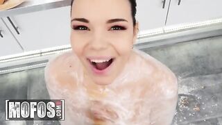Sofia Lee finds the secret ingredient for Jordi’s cock sauce in a steamy kitchen encounter