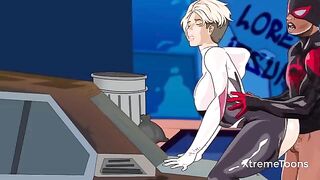 Spiderman fucks Gwen Stacy hard in an uncensored adult version
