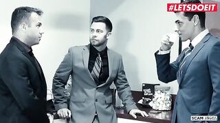 Valentina Nappi and Karma Rx seduce their boss for a steamy office threesome
