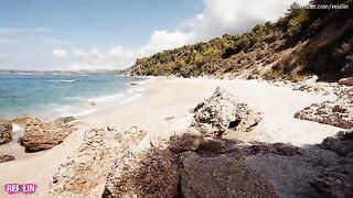 Reislin gets fucked on a nude beach vacation