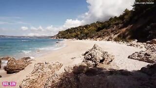 Reislin gets fucked on a nude beach vacation