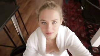 A guy came too close to his stepsister and she liked it very much