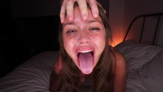 He totally destroyed my throat with intense deepthroat action!