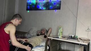 A cute girl was fucked by two boys in a friendly encounter