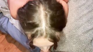 The man prepared his member for a long fuck with intense passion