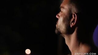 A man learned how to stroke himself from a sexy girl