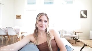 A girl learns the best way to keep her mouth shut