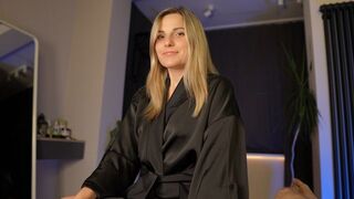 A hot surprise under the robe from a steamy stepmom scene