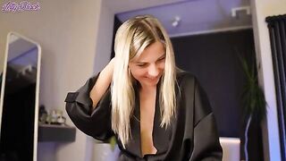 A hot surprise under the robe from a steamy stepmom scene