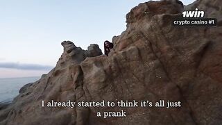 Nothing on the rocks, but the girl got a creampie in her ass